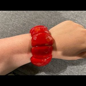 Chunky Red Bracelet